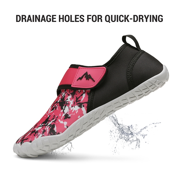 Women's Breathable Quick Dry Water Shoes - BLACK PEACH - 4
